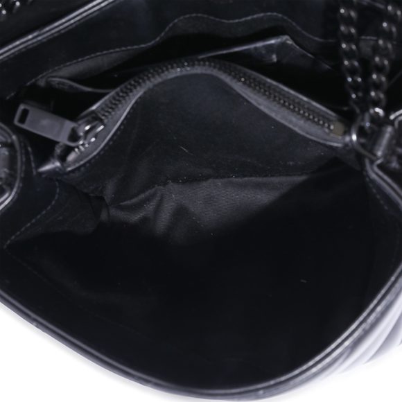 Saint Laurent Black Leather Small Loulou - Picture 8 of 8